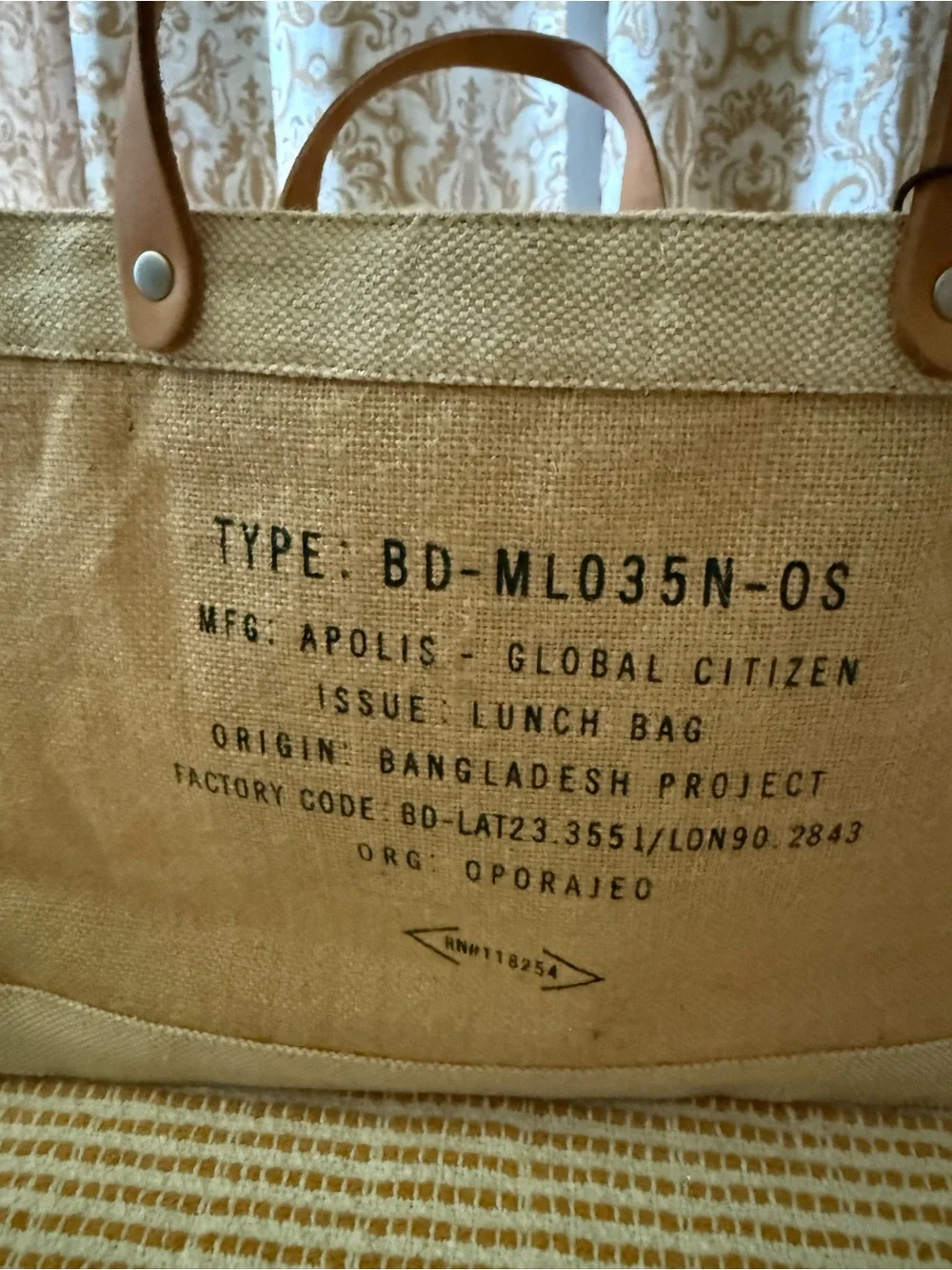 The Magnolia Script Market Tote. NWT